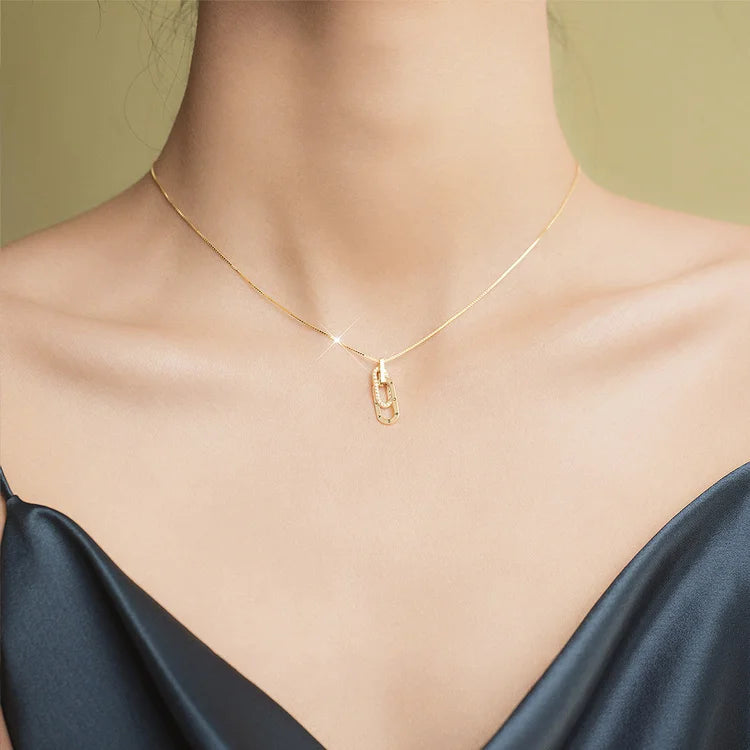 For Friend - S925 Someone Who Will Be There No Matter What Interlocking Circle Necklace