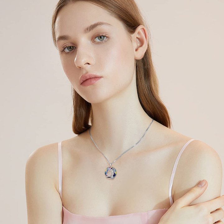 For Sister - S925 There's no greater gift than sisters Crystal Tree of Life Necklace