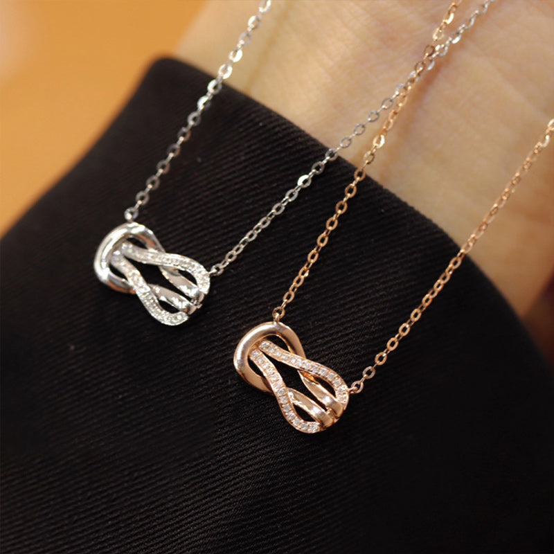 For granddaughter- S925 Knot Infinity Necklace