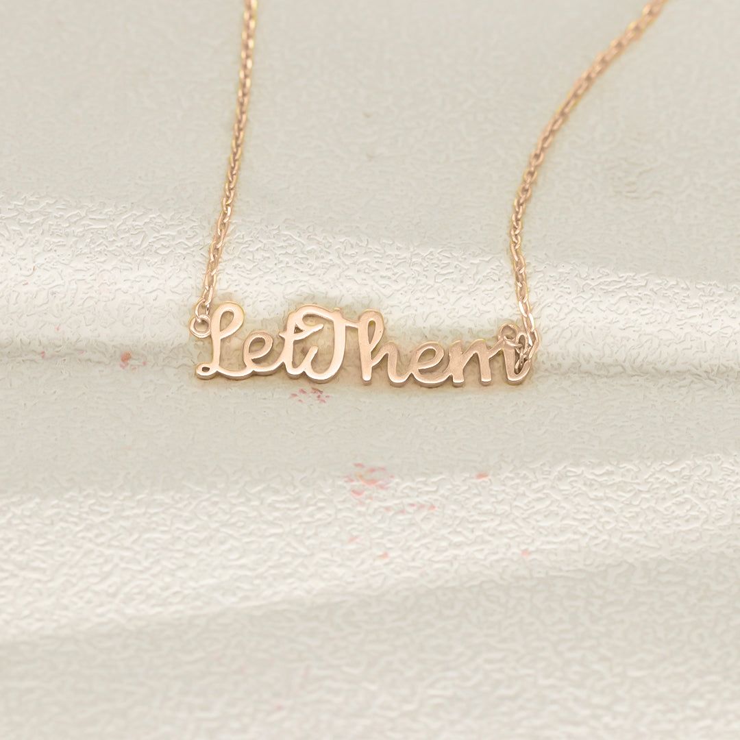 Let Them Cut-style Necklace