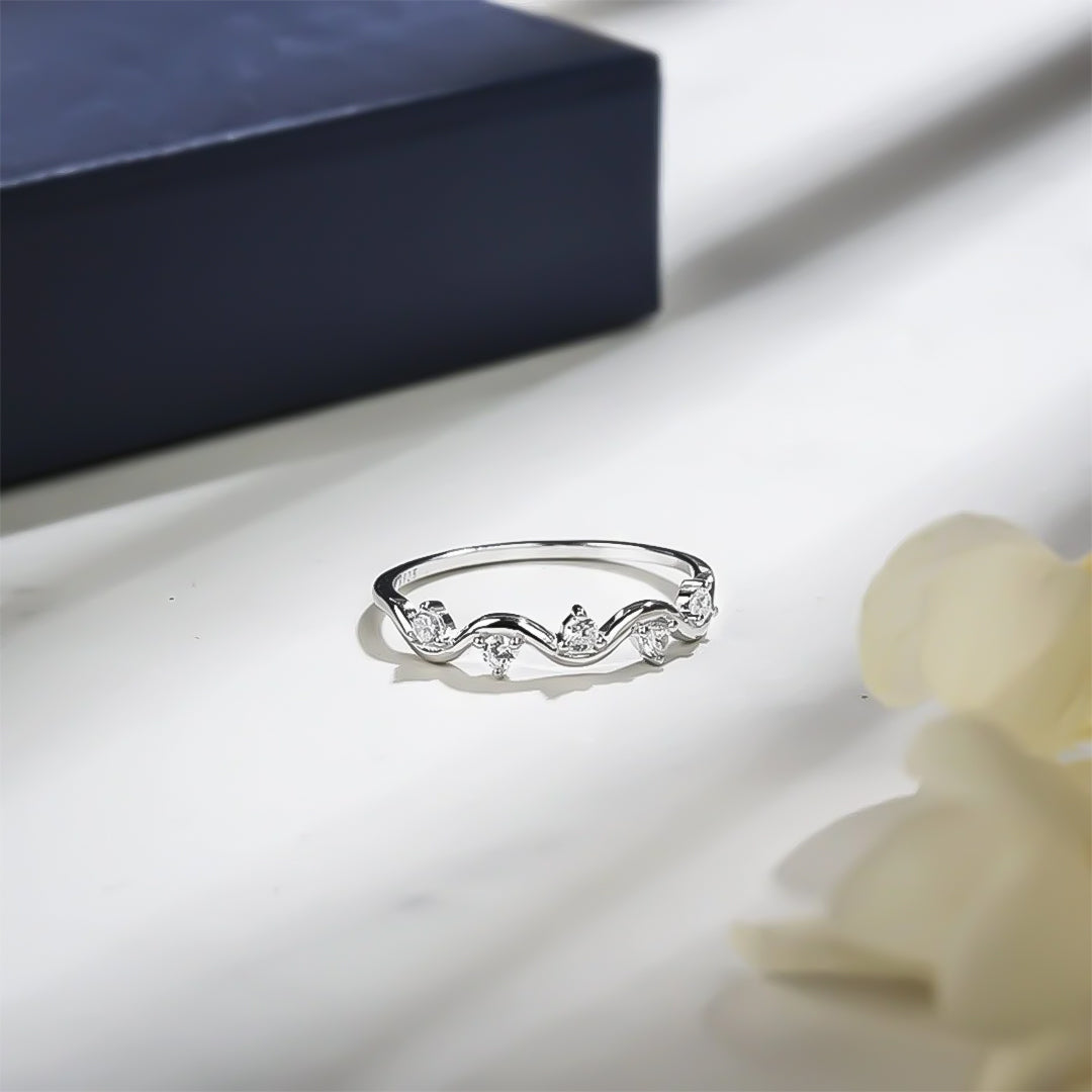 For Self - S925 Survived Too Many Storms Raindrop Ring