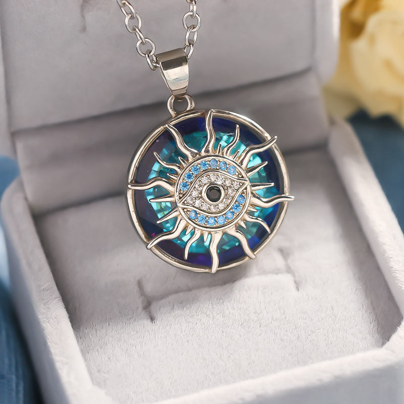 S925 May You Always be Protected Evil Eye Necklace