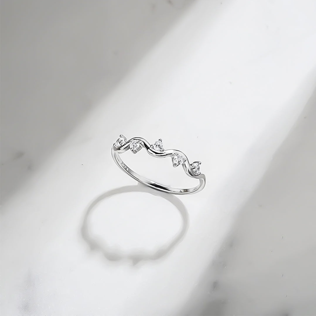 For Self - S925 Survived Too Many Storms Raindrop Ring