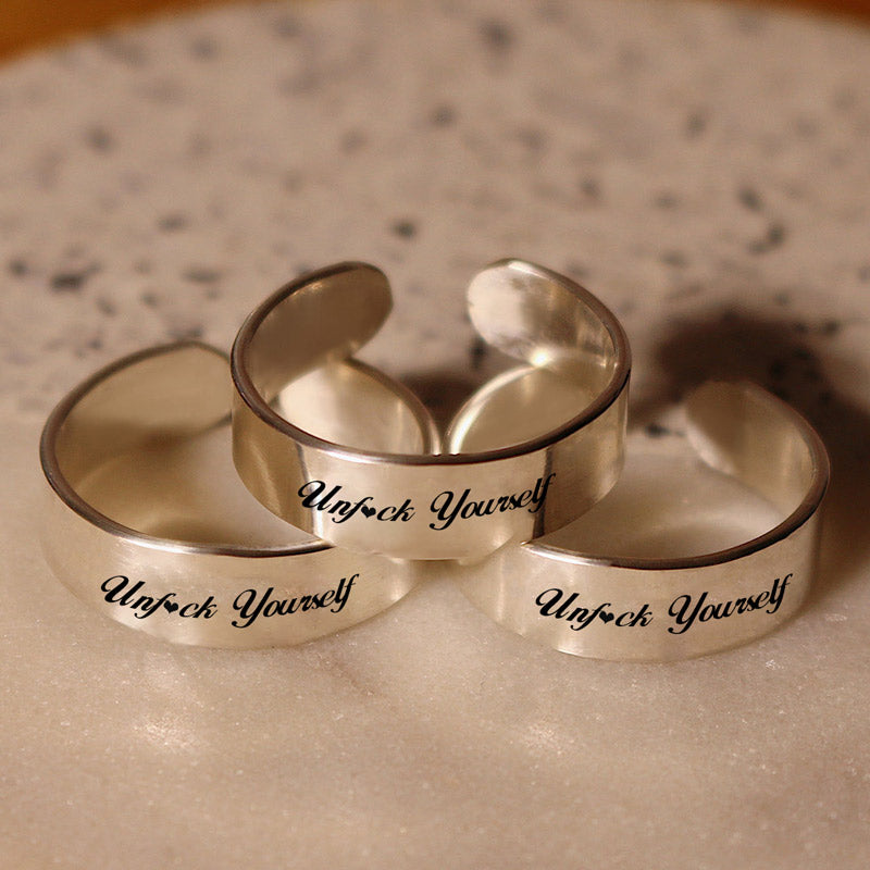 Unf❤️ck Yourself Wide Band Ring
