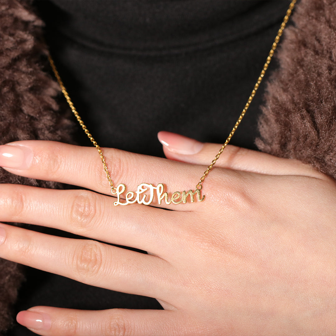 Let Them Cut-style Necklace
