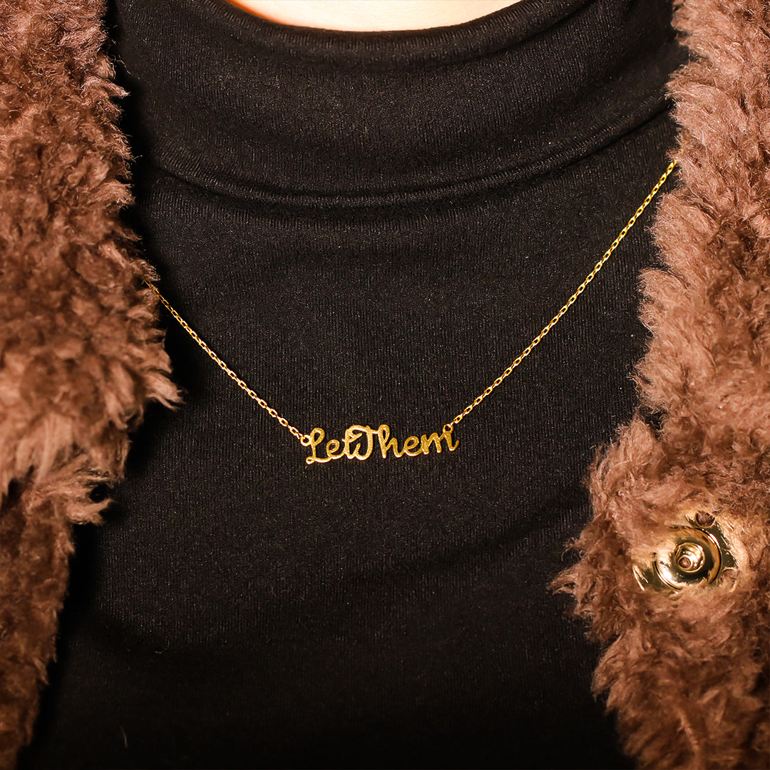Let Them Cut-style Necklace