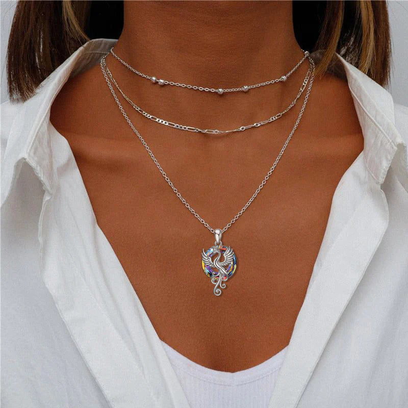 S925 Rise From The Ashes Phoenix Necklace