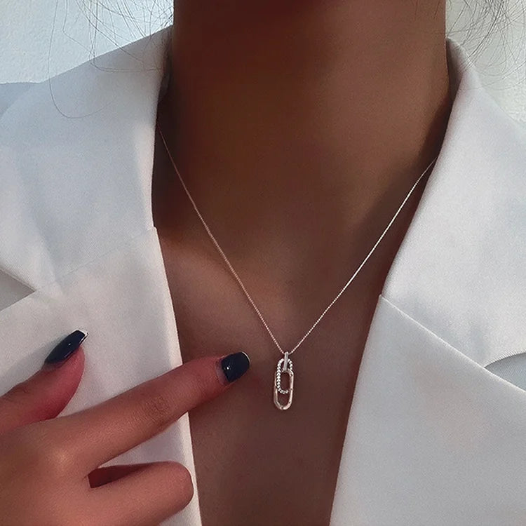 For Friend - S925 Someone Who Will Be There No Matter What Interlocking Circle Necklace