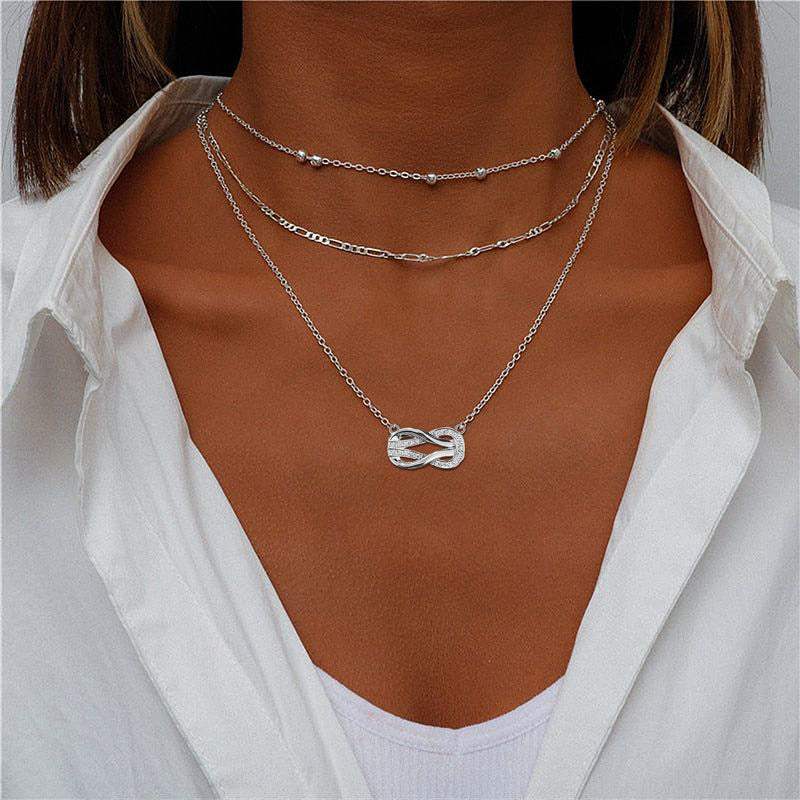 For granddaughter- S925 Knot Infinity Necklace