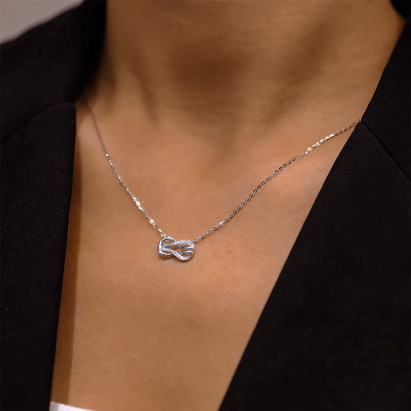For granddaughter- S925 Knot Infinity Necklace