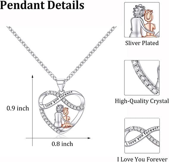 For Daughter - S925 You're My Life's Most Beautiful Chapter Infinity Heart Necklace