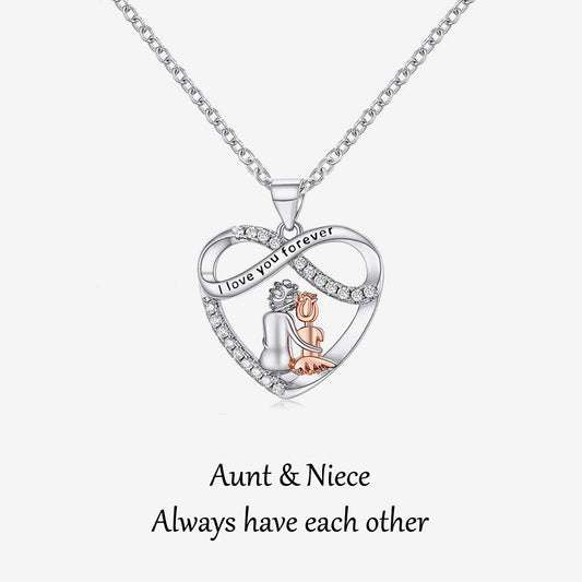 For Niece - S925 Infinity Heart Necklace