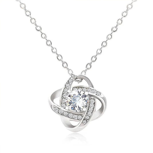 For Daughter - S925 I Am Always With You Knot Necklace