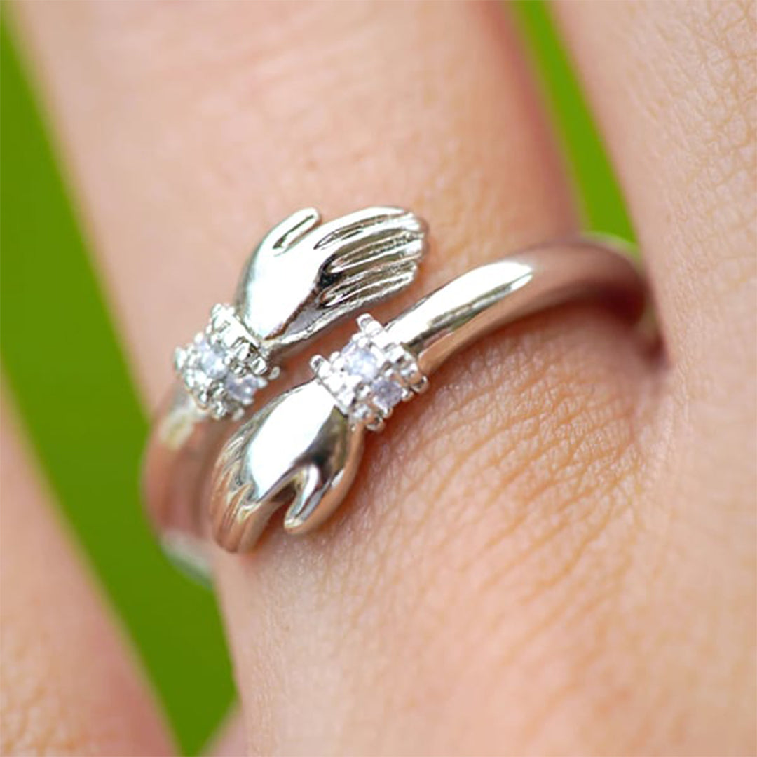 For Granddaughter - I Squeezed This Hug Ring Really Tight And Filled It With My Love And Light Hug Ring