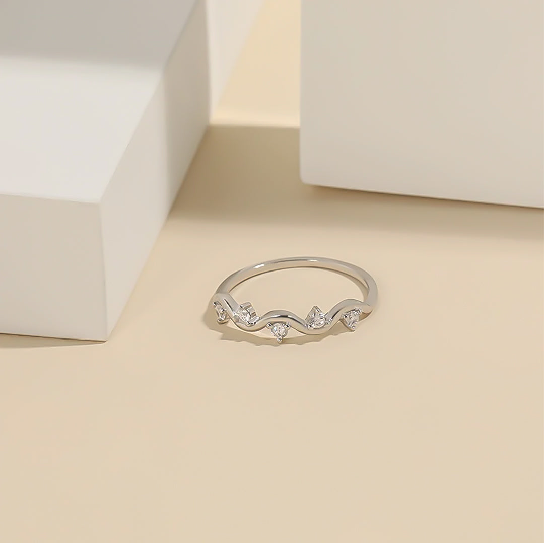 For Self - S925 Survived Too Many Storms Raindrop Ring