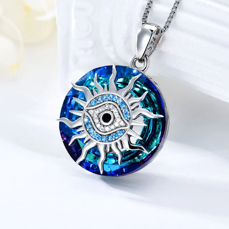 S925 May You Always be Protected Evil Eye Necklace