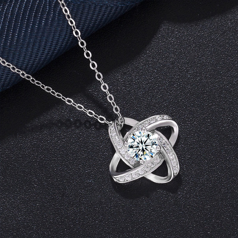 For Daughter - S925 I Am Always With You Knot Necklace