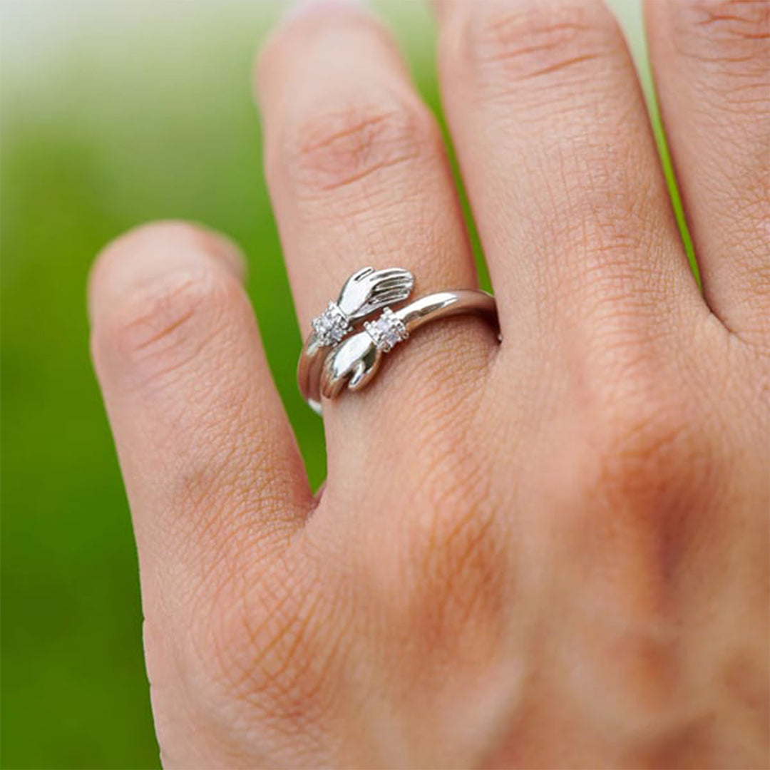 For Granddaughter - I Squeezed This Hug Ring Really Tight And Filled It With My Love And Light Hug Ring