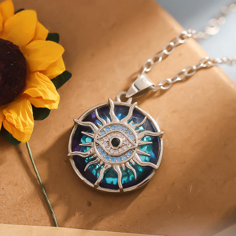 S925 May You Always be Protected Evil Eye Necklace