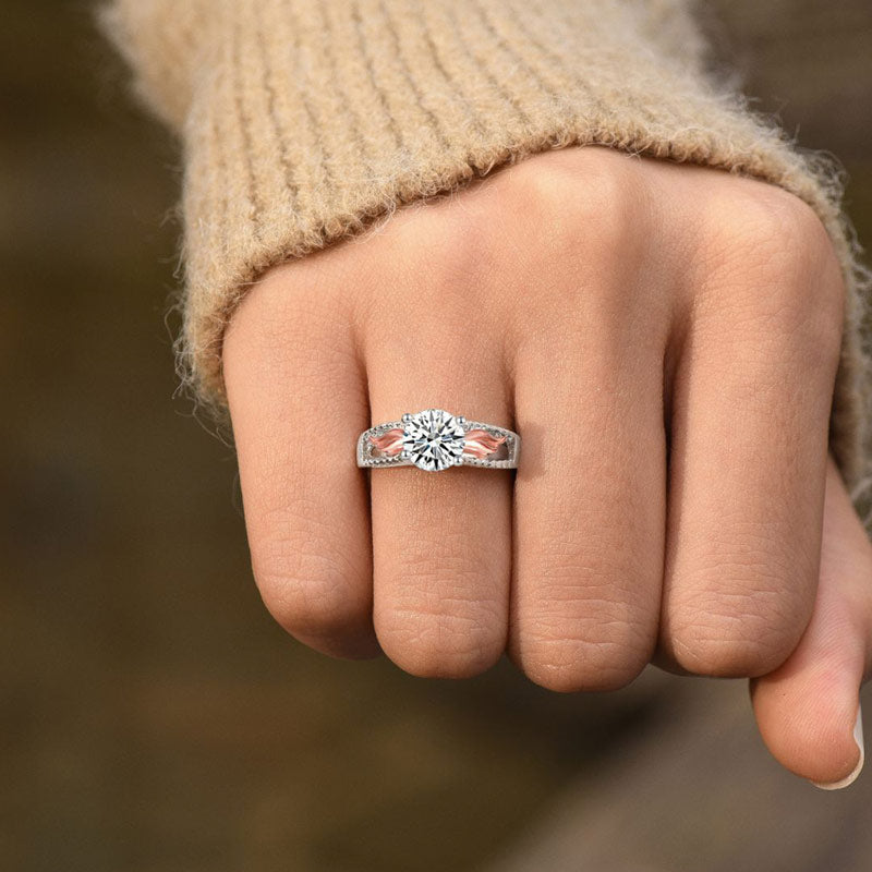 For Memorial - Hug From Heaven Wings Name Custom Ring