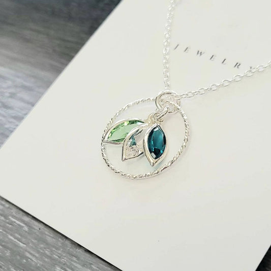 Custom Family Birthstone Necklace