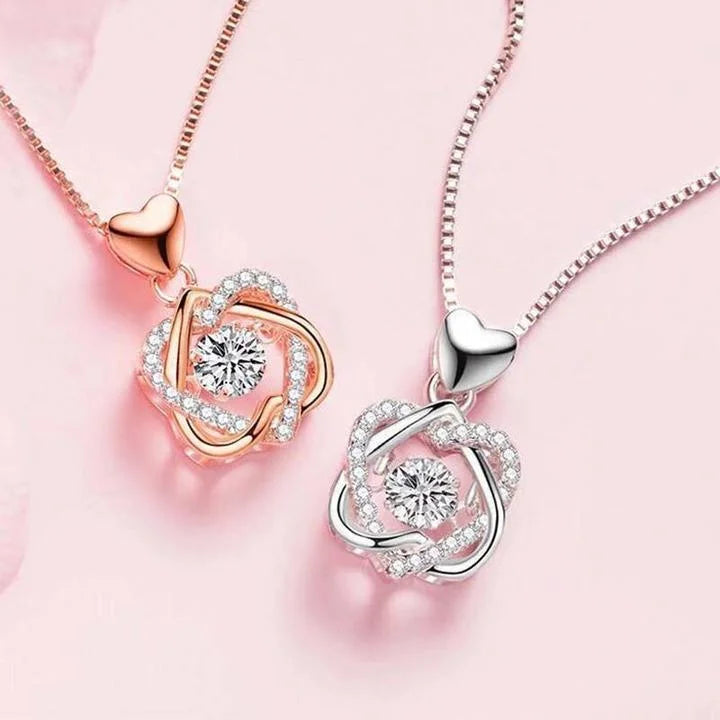 For Friend - S925 We Will Face Life Together We are Best Friends Forever Love Knot Necklace