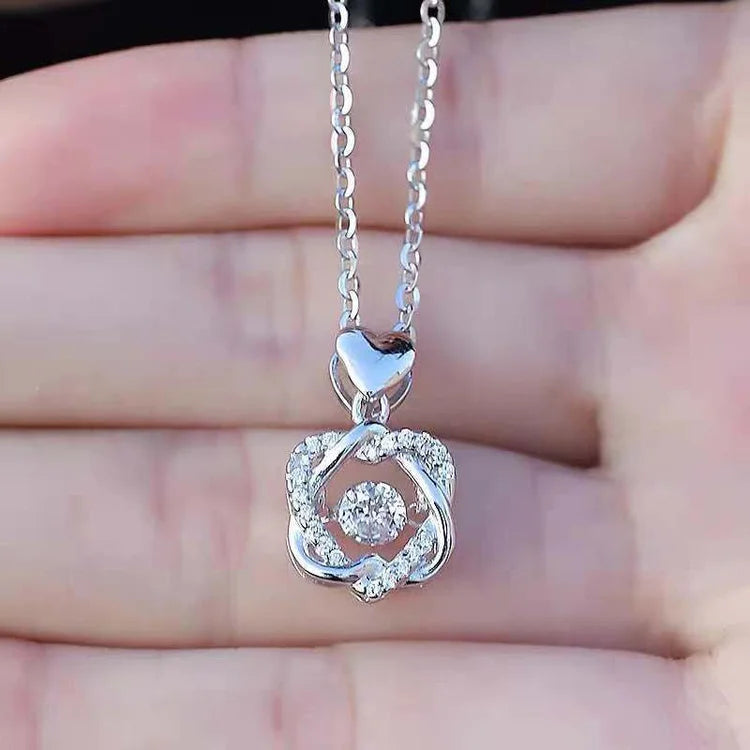 For Friend - S925 We Will Face Life Together We are Best Friends Forever Love Knot Necklace