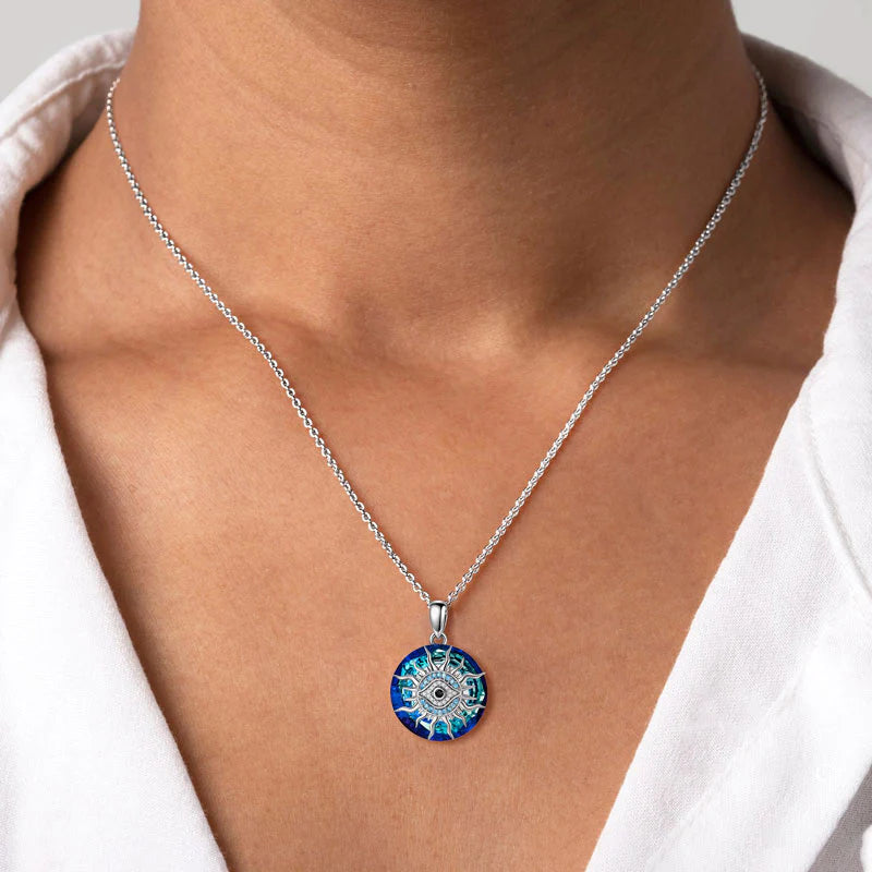 S925 May You Always be Protected Evil Eye Necklace