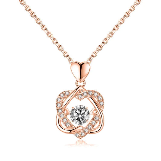 For Friend - S925 We Will Face Life Together We are Best Friends Forever Love Knot Necklace