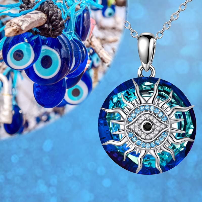 S925 May You Always be Protected Evil Eye Necklace
