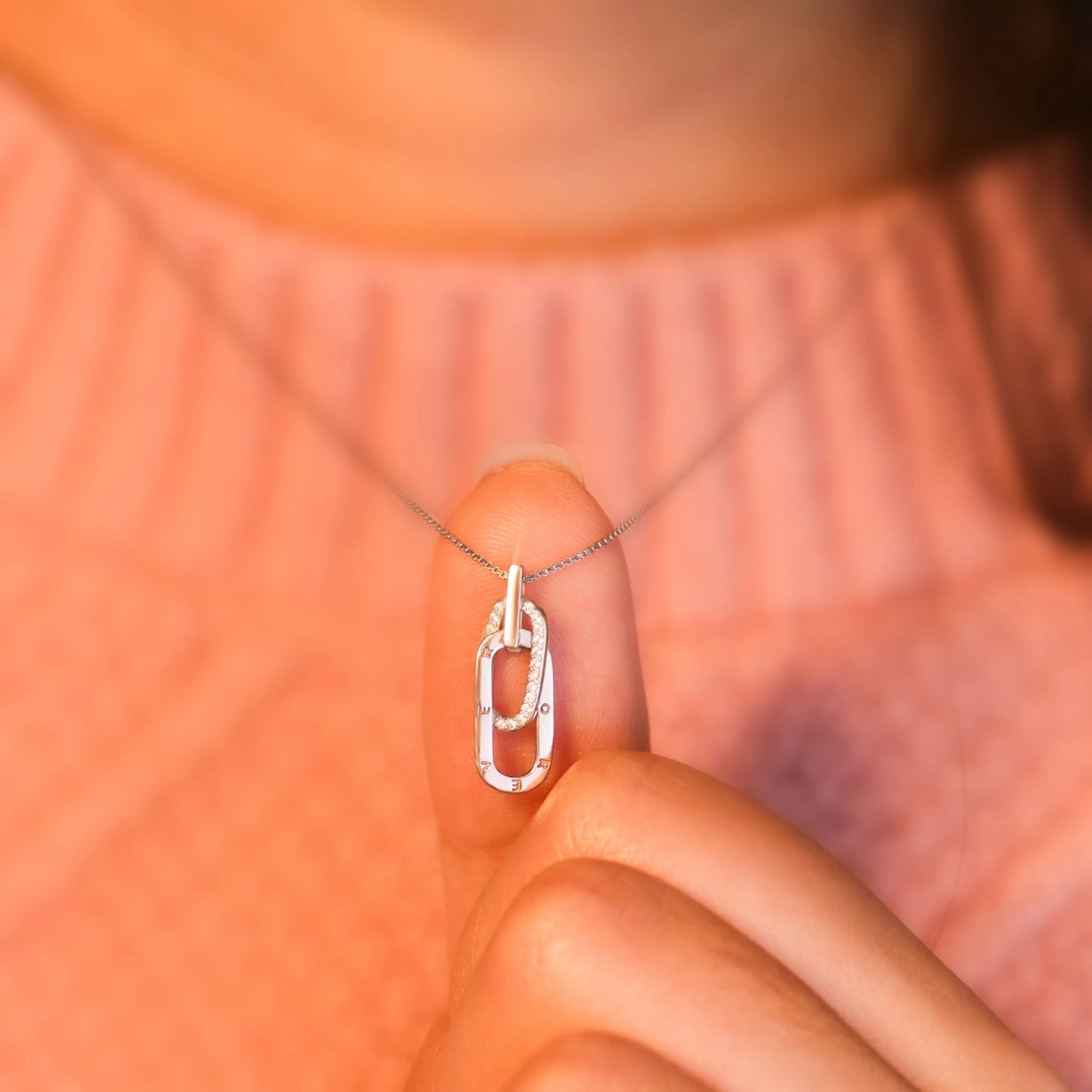 For Friend - S925 Someone Who Will Be There No Matter What Interlocking Circle Necklace
